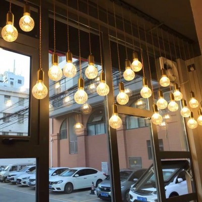 подвесной светильник с хрустальным шаром