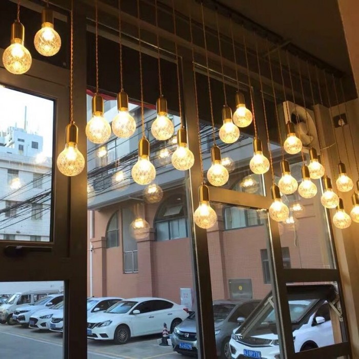 crystal ball pendant lamp