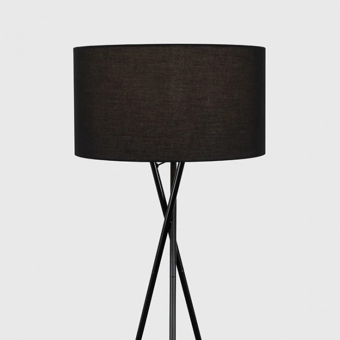 Uptown Black Tripod Floor Lamp