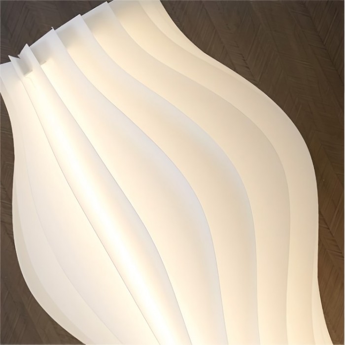 Vapor Hula Wave Shaped Table Lamp for Bedroom