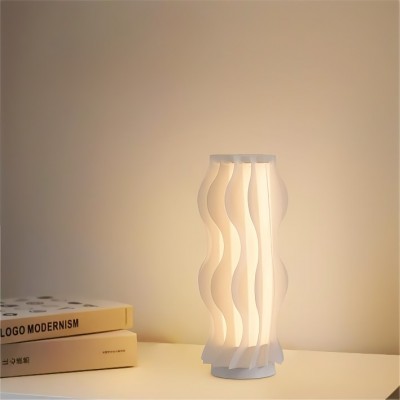 Vapor Hula Wave Shaped Table Lamp for Bedroom