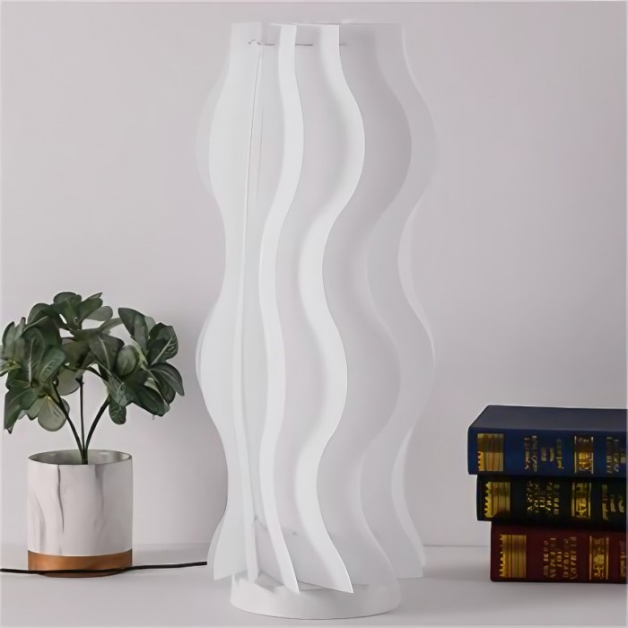 Vapor Hula Wave Shaped Table Lamp for Bedroom