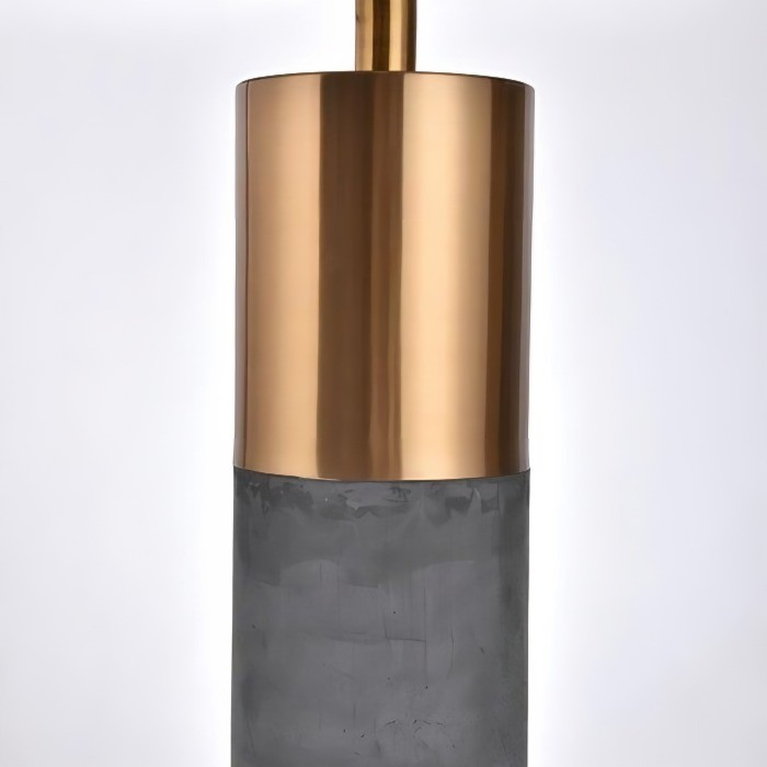 Настольная лампа из бетонного цилиндра