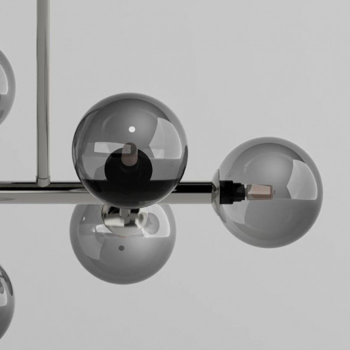 Modern Metal Glass Balls Pendant Lamp