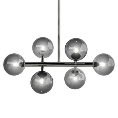 Modern Metal Glass Balls Pendant Lamp