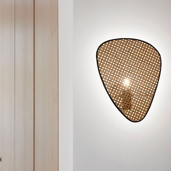 Hanging Screen Cannage Wall Lamp
