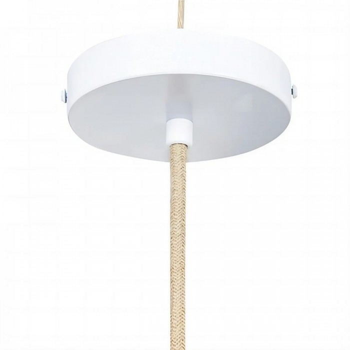 Rustic Ribbed Rattan Pendant Lamp