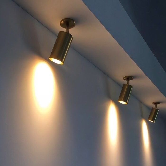 Cylinder Brass Wall Lamp