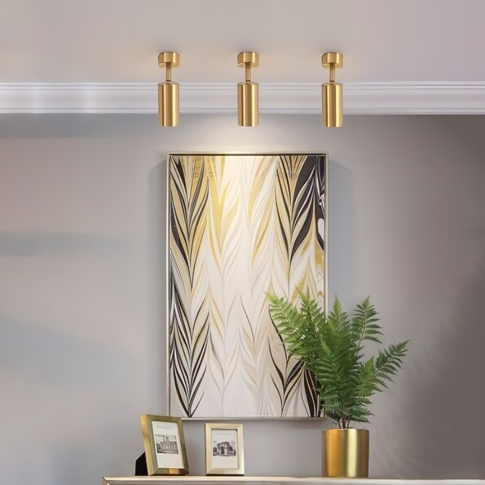 Cylinder Brass Wall Lamp