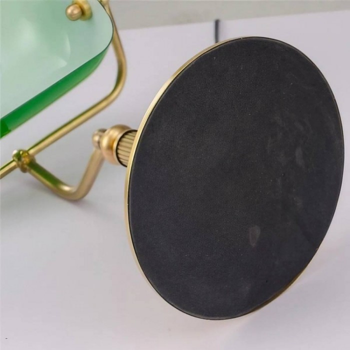 Vintage Green Bankers Table Lamp