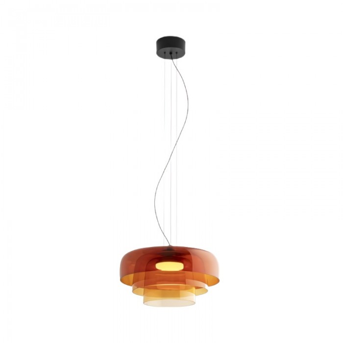 Modern Glass Orb Bowl shaped Pendant Lamp