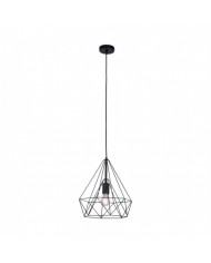 black wire pendant lamp