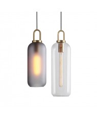 glass bottle pendant lamp