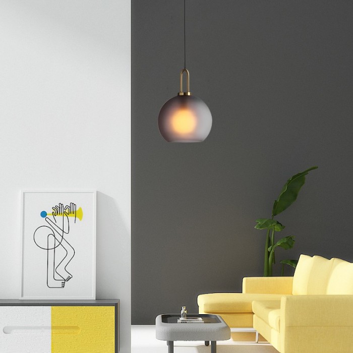 glass bottle pendant lamp