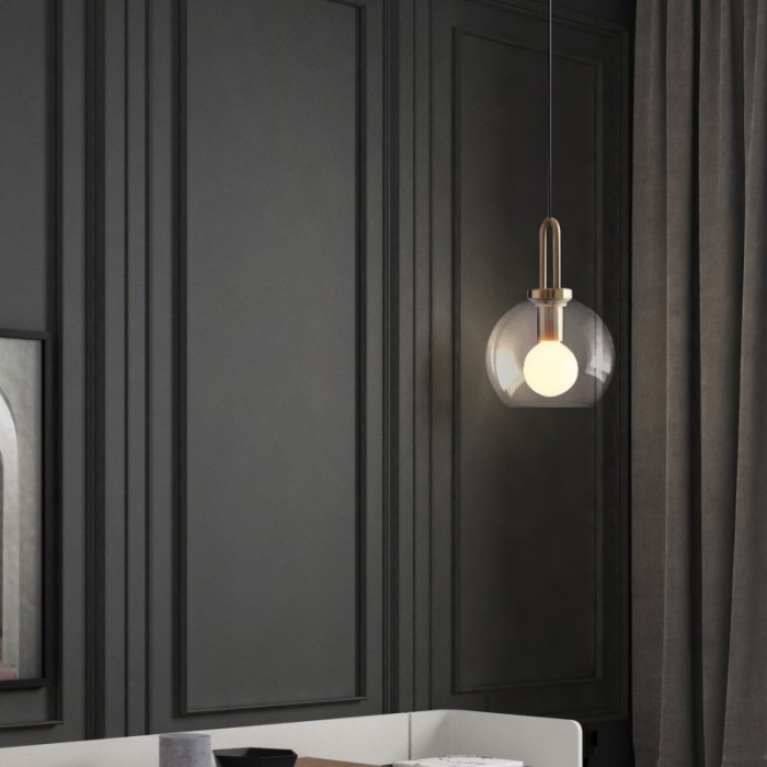 glass bottle pendant lamp