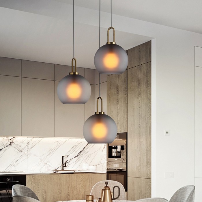 glass bottle pendant lamp
