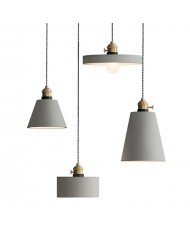 подвесной светильник из цемента минималистский