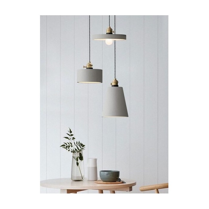cement pendant lamp minimalist