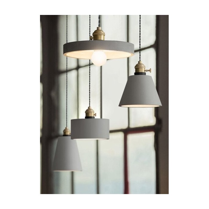 cement pendant lamp minimalist