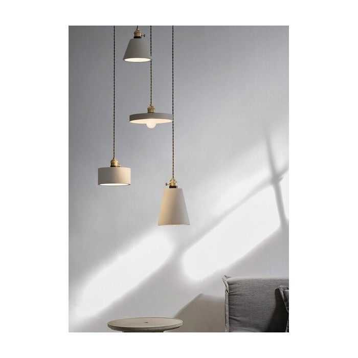 cement pendant lamp minimalist