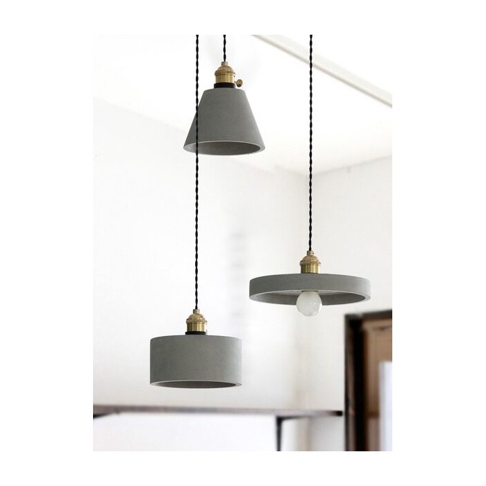 cement pendant lamp minimalist