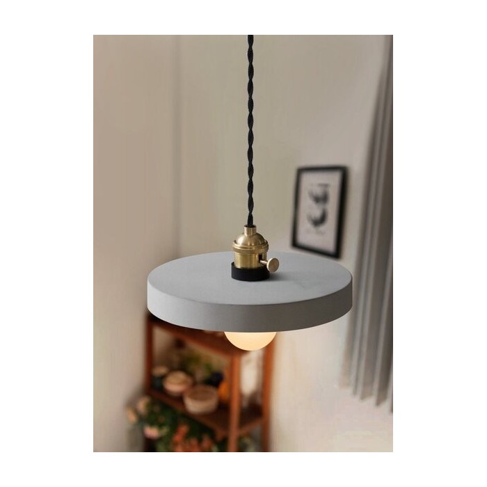 cement pendant lamp minimalist