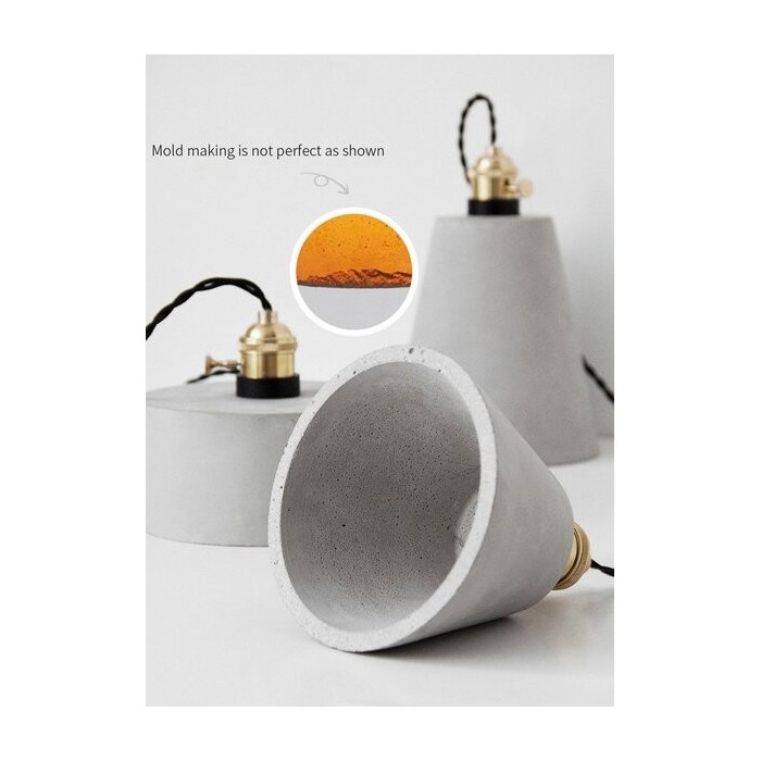 cement pendant lamp minimalist