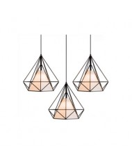 diamond cage pendant lamp