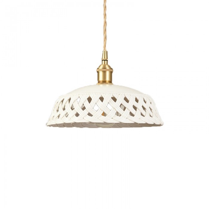 ажурный керамический подвесной светильник