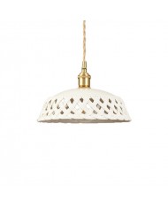 openwork ceramic pendant lamp