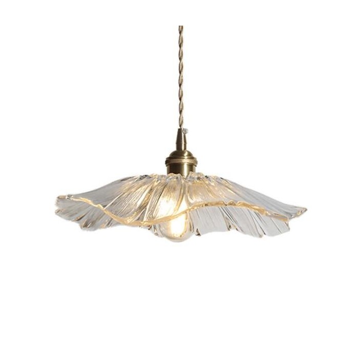 lotus glass pendant lamp