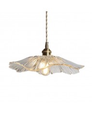 lotus glass pendant lamp
