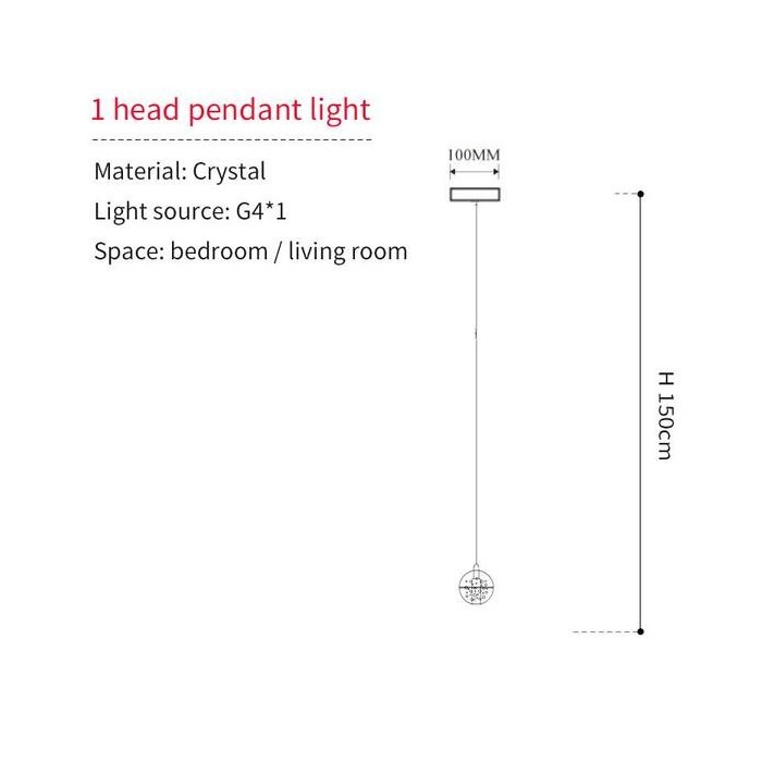 crystal ball chandelier