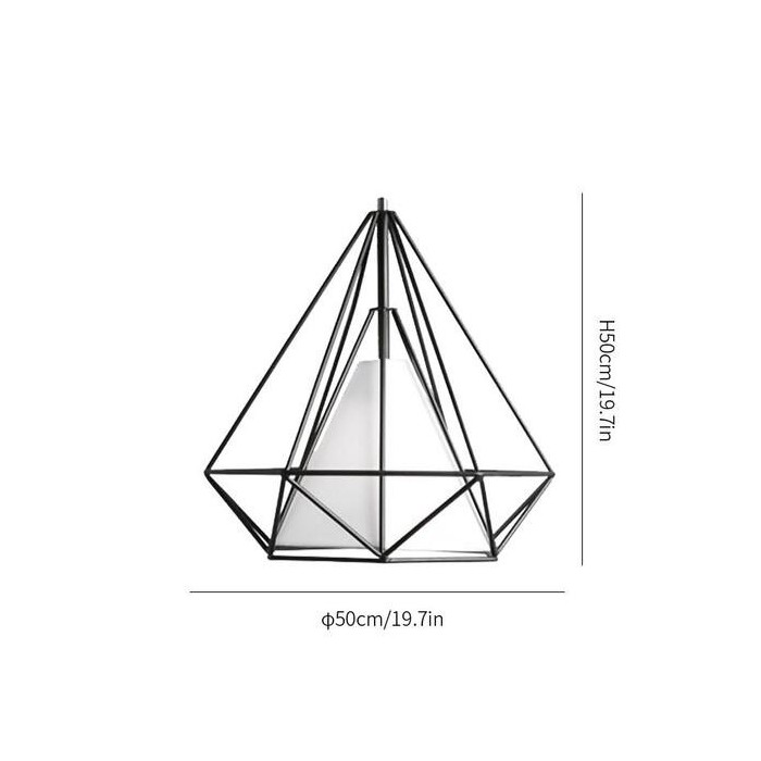 diamond cage pendant lamp