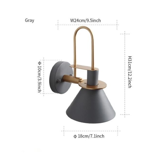 Настенный светильник из скандинавского металла