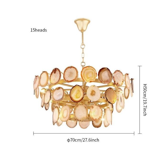 Люстра из агата
