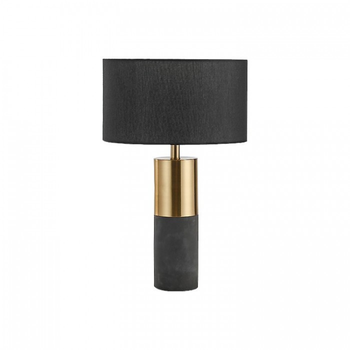 Настольная лампа из бетонного цилиндра
