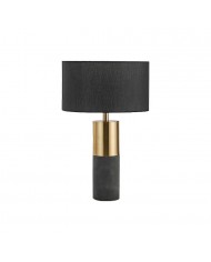 Настольная лампа из бетонного цилиндра