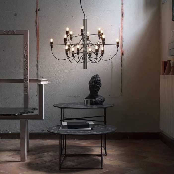 2097 Metal Multi Head Chandelier