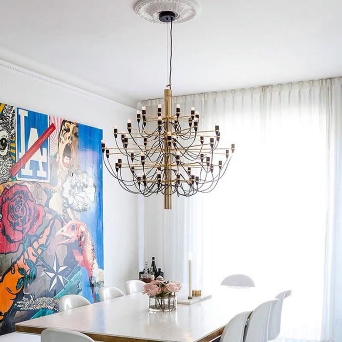 2097 Metal Multi Head Chandelier