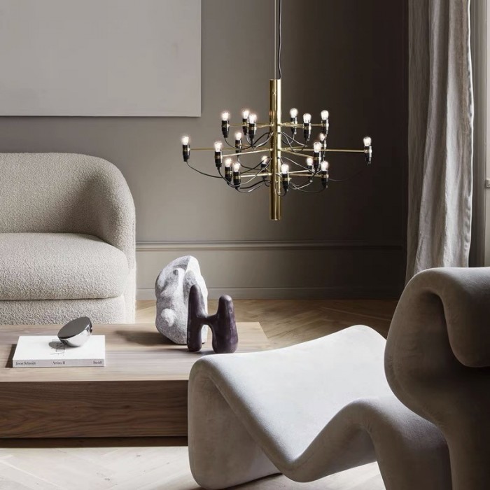 2097 Metal Multi Head Chandelier